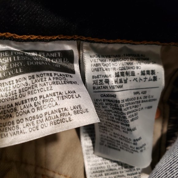 Levi’s 511 Slim Insulated Dark Wash Jeans 30 30 NWT - Picture 6 of 10